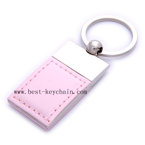 LEATHER AND METAL KEYCHAIN FOR PROMOTION