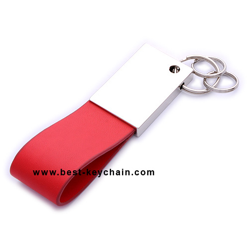 PROMITON BIG LOGO LEATHER KEYCHAIN