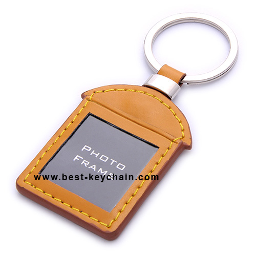 house shape PU keychain