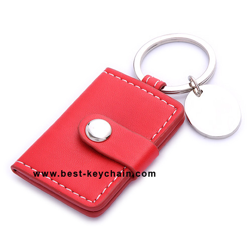 PROMOTION PU LEATHER KEYCHAIN PHOTO FRAME KEYCHAIN