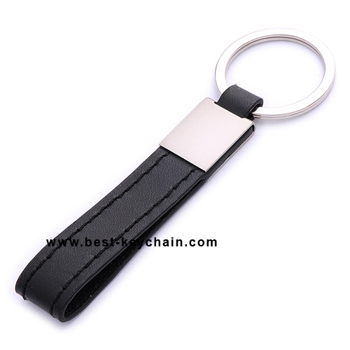 PROMOTION LASER LOGO LEATHER KEYCHAINS