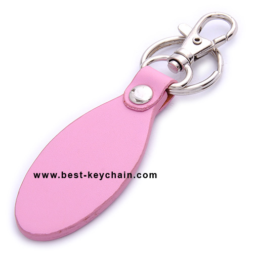 PU LEATHER KEYCHAIN FOR PINK COLOR