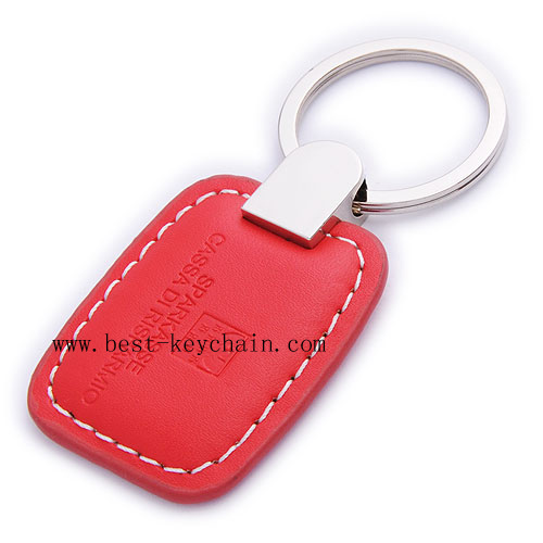 LEATHER KEY CHAIN HOT STAMP LOGO