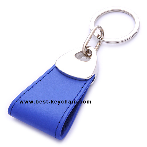 LEATHER KEYCHAIN WITH CLIENT SHAPE FOR PROMOTION