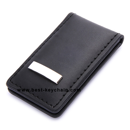 PU LEATHER MONEY CLIPS FOR PROMOTION