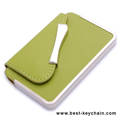 PU LEATHER & METAL NAME CARD HOLDER