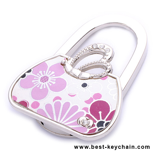 METAL FOLD PURSE HANGER WITH BAG SHAPE