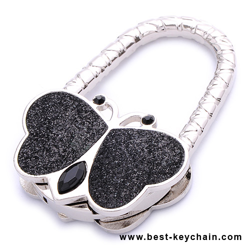 ZINC ALLOY FOLD BAG HANGER WITH BUTTERFLY SHAPE