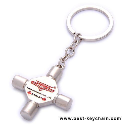 UNIVERSAL JOINT METAL KEYCHAIN