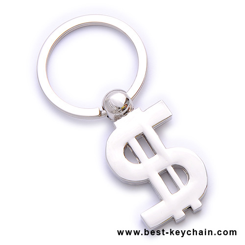 USD dollar metal keychains