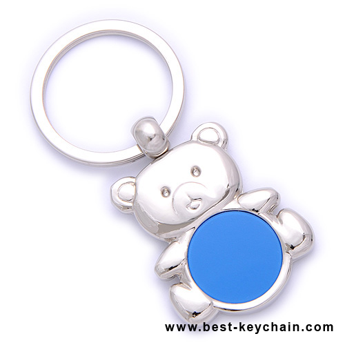 bear keychains metal logo