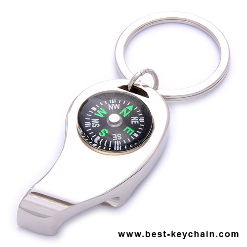 bottle opener compass keychains