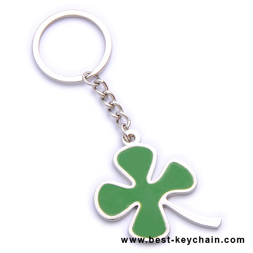 clover metal keychain luckly korea