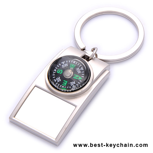 compass metal keychain