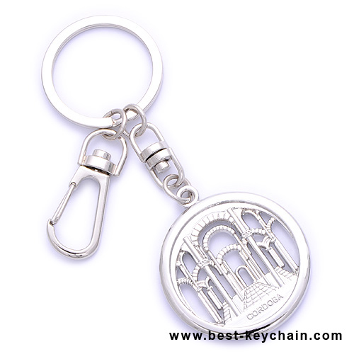 emboss cordoba souvenir metal keychains