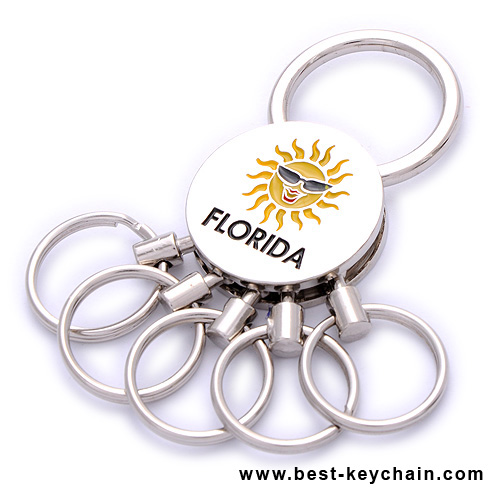 emboss metal keyring