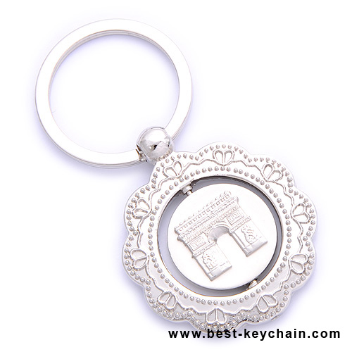 emboss paris metal keyring souvenir gifts