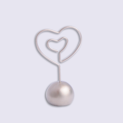 heart shape card holder metal gifts