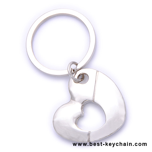 heart shape metal keychains