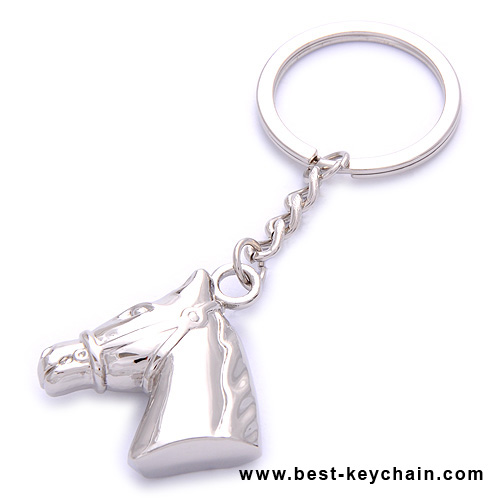 horse metal keychain