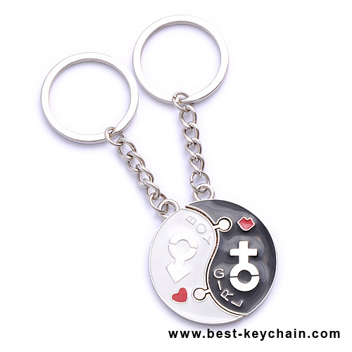 lovers moon keychains