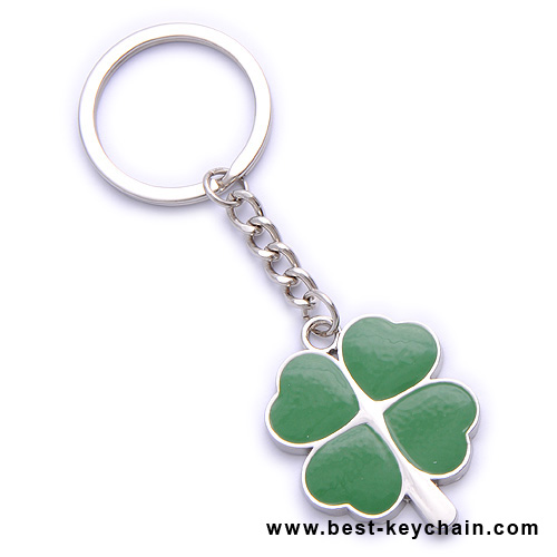 metal clover keychain korea