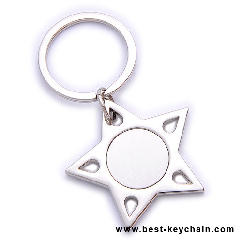 metal star keychains