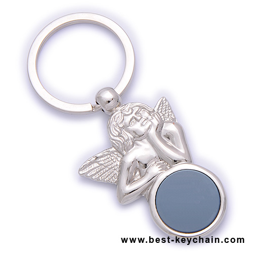 promotion 3d angel keychain souvenir