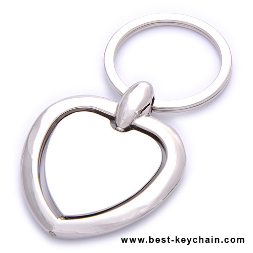 promotion heart shape metal-keychain