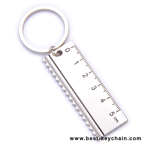promotion ruller metal keychains