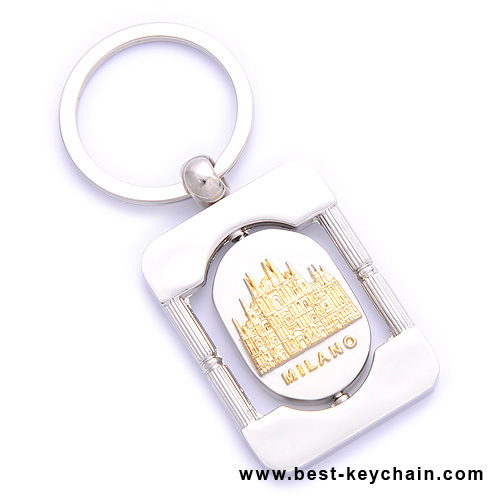 souvenir milano keychain metal gifts