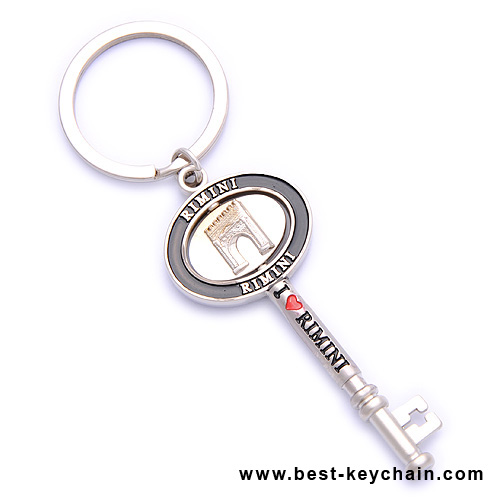 souvenir rimini key keychain metal