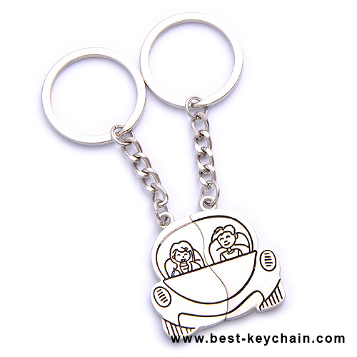 zinc alloy keychain lovers