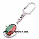 silver souvenir portugal metal keychain