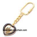 Metal gold plated souvenir moscow keyholder