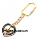 Metal gold plated souvenir moscow keyholder