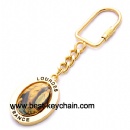 metal gold lourdes souvenir france keyring