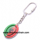 metal souvenir epoxy logo portugal key ring