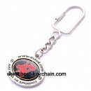 custom logo emboss metal key ring