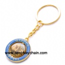 Metal odessa epoxy logo keyring