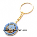 Metal odessa epoxy logo keyring