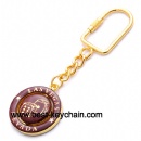 Metal epoxy las vegas nevada key chain