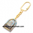 russia metal gold moscow key chain