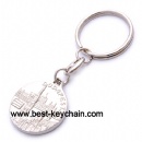 3d embossed budapest metal key ring