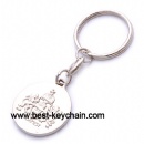 3d embossed budapest metal key ring