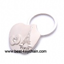 Souvenir apple shape paris key chain