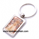 Souvenir epoxy logo key ring