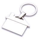 zinc alloy metal house promotion key chain